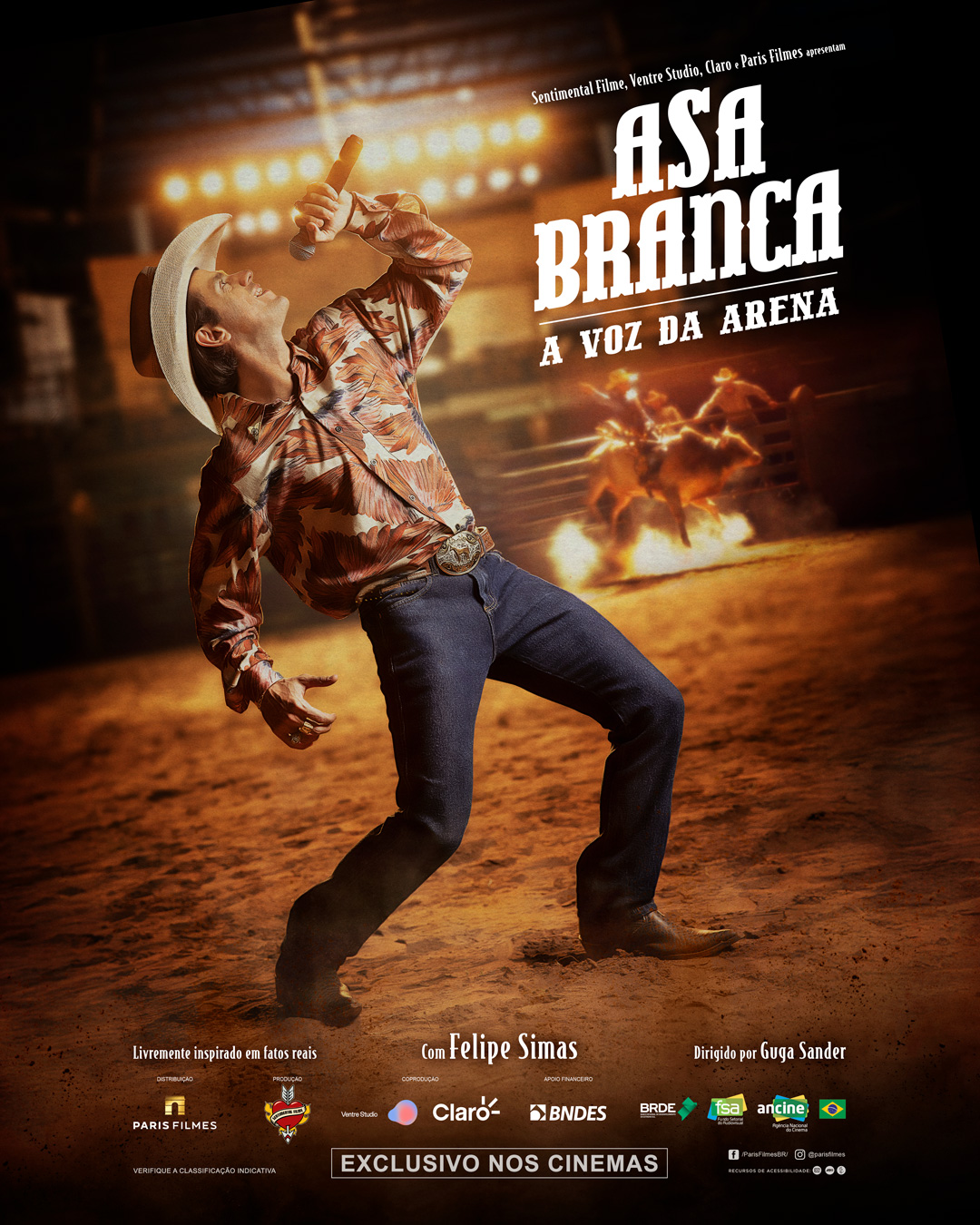 'Asa Branca - A Voz da Arena', com Felipe Simas, chega nesta semana aos cinemas
