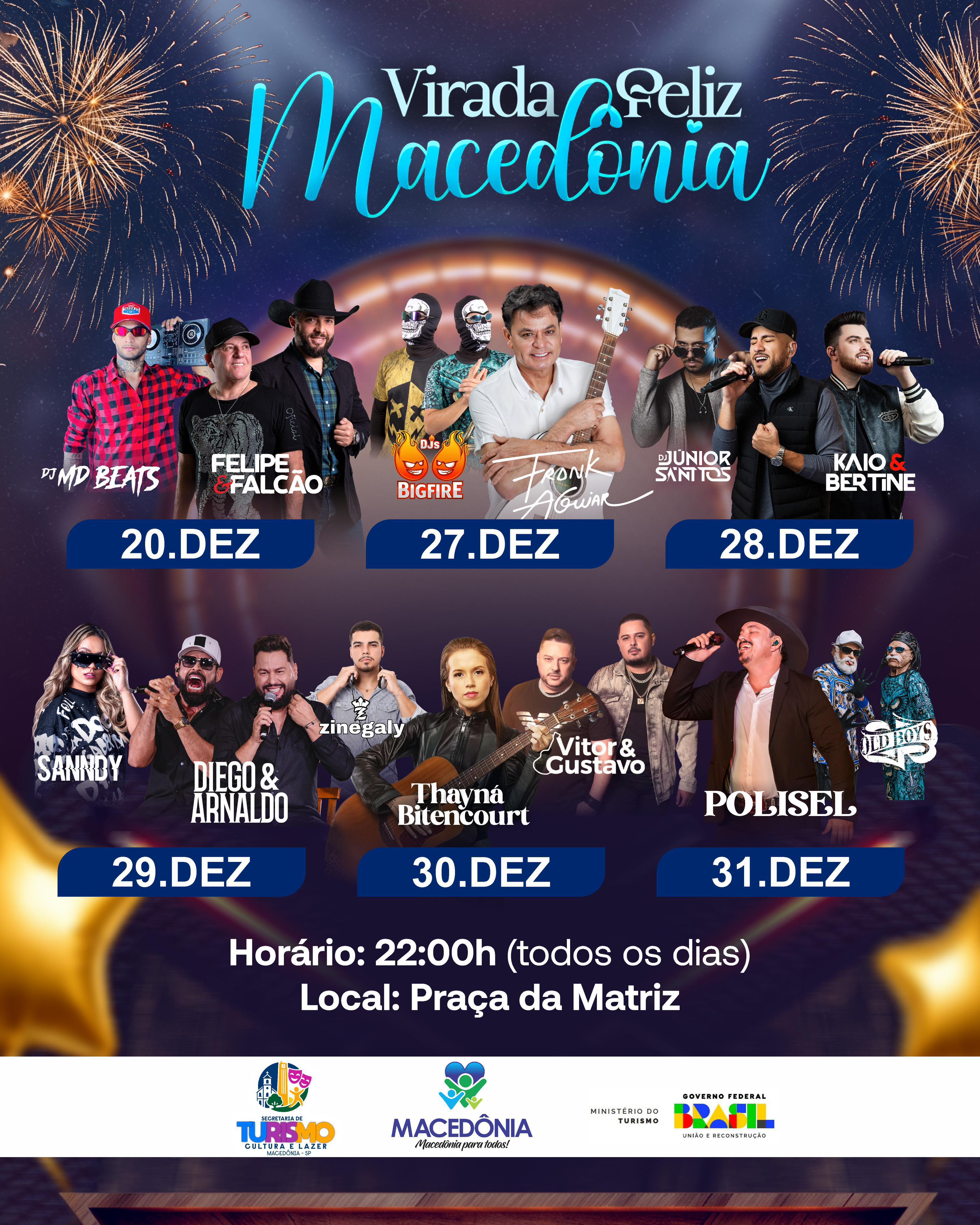 VIRADA FELIZ MACEDÔNIA 2025 COMEÇA NESTE SÁBADO, 20 DE DEZEMBRO