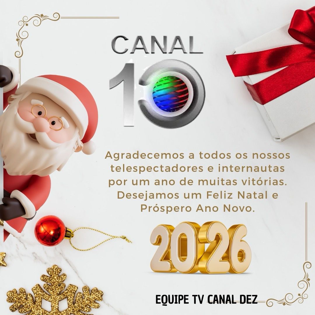 TV Canal 10 deseja um Feliz Natal a todos os telespectadores, internautas ,leitores, amigos, colaboradores, familiares e parceiros