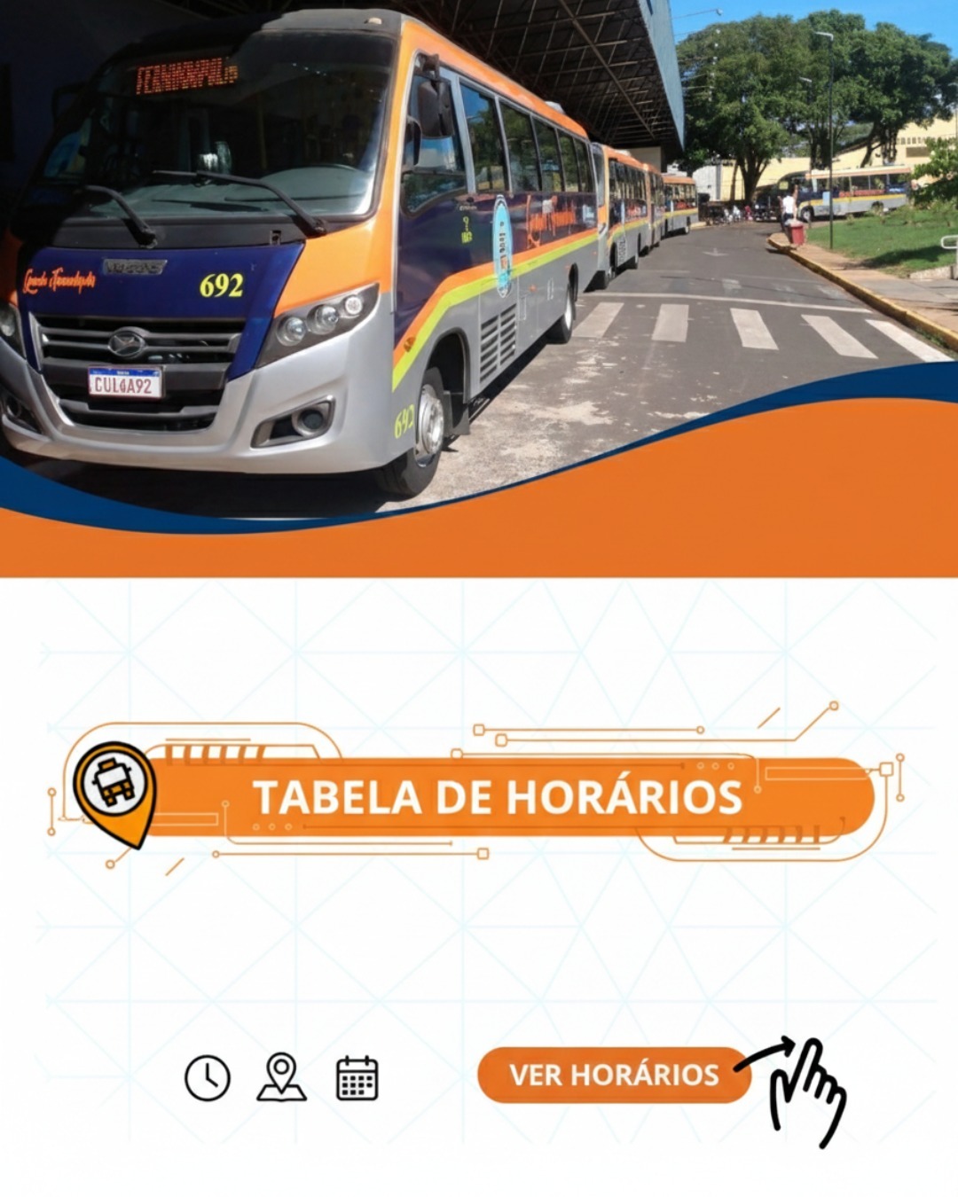 Confira os trajetos e horários dos novos ônibus que passam a atender a população