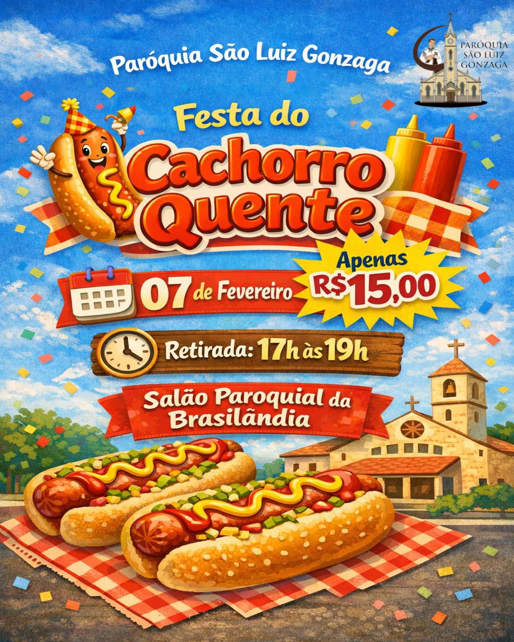 Paróquia São Luiz Gonzaga promove tradicional Festa do Cachorro-Quente na Brasilândia
