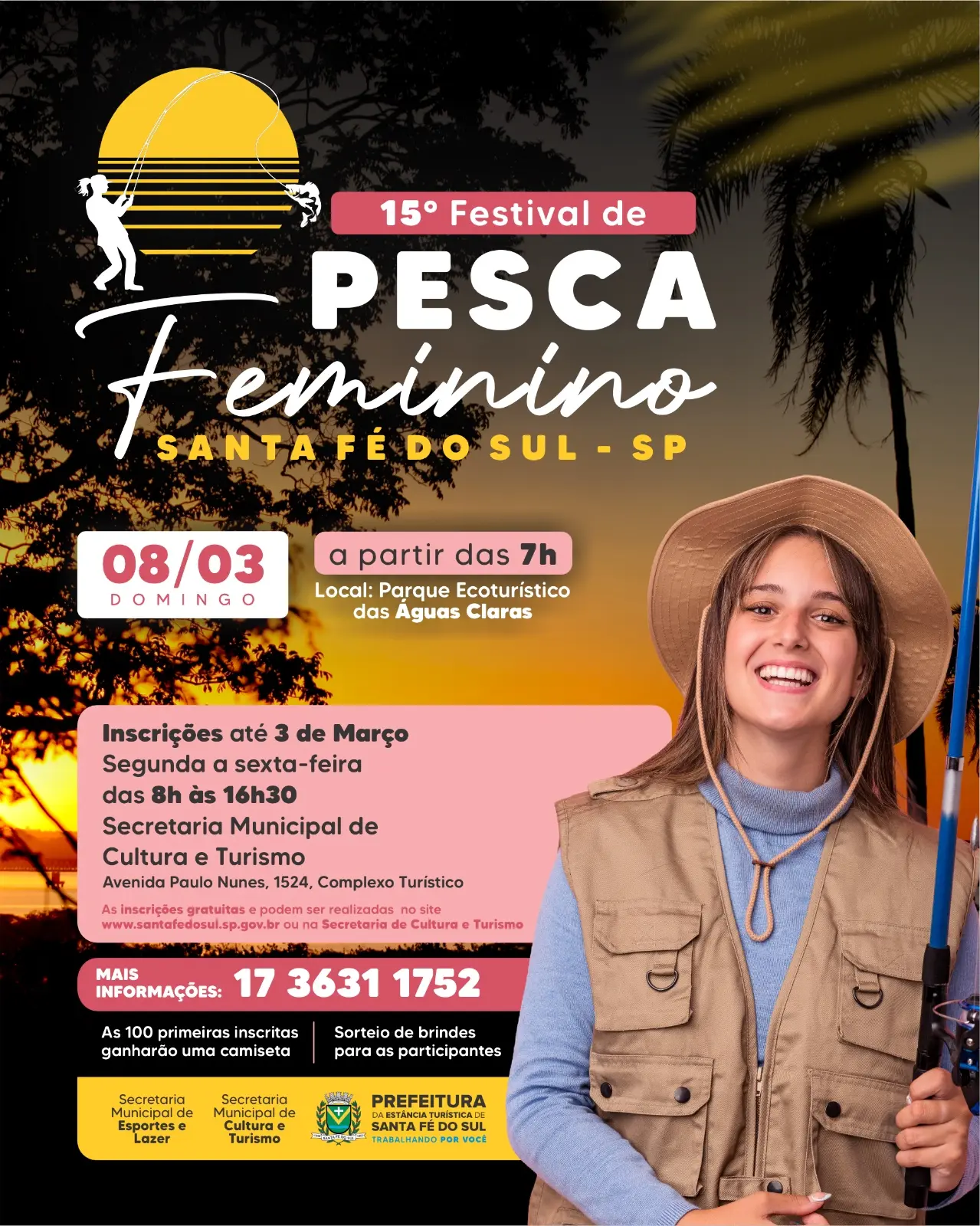 Santa Fé do Sul abre inscrições para o 15º Festival de Pesca Feminino