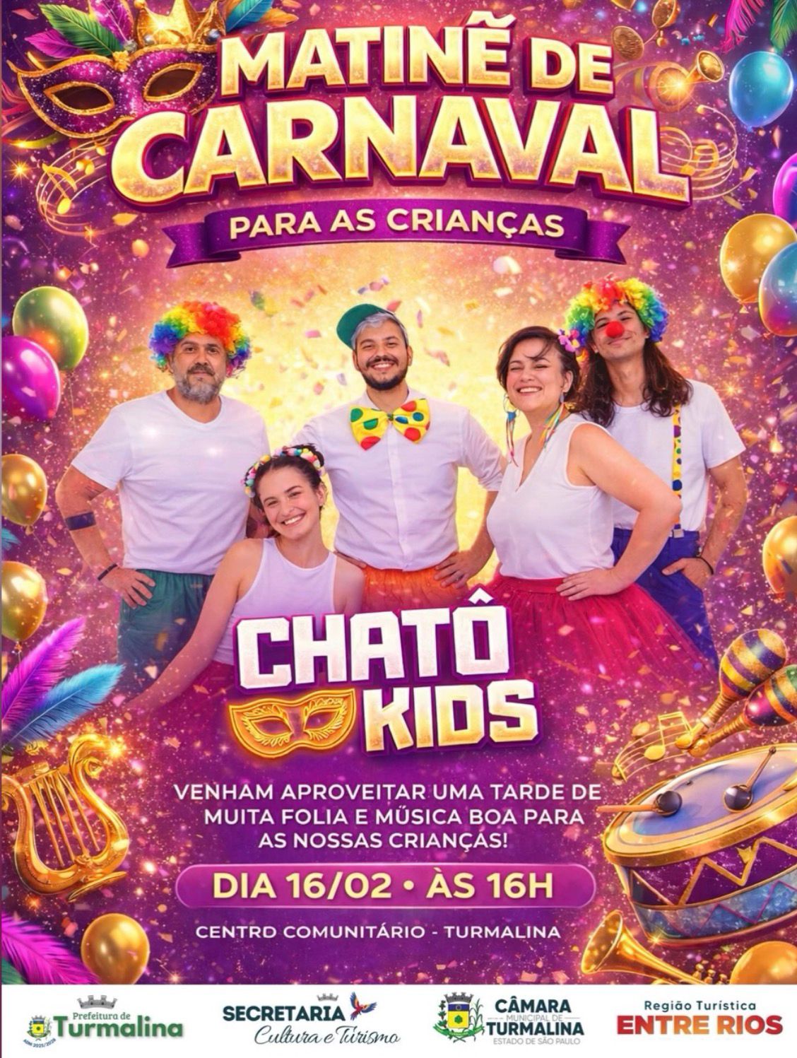Turmalina promove Matinê de Carnaval especial para as crianças