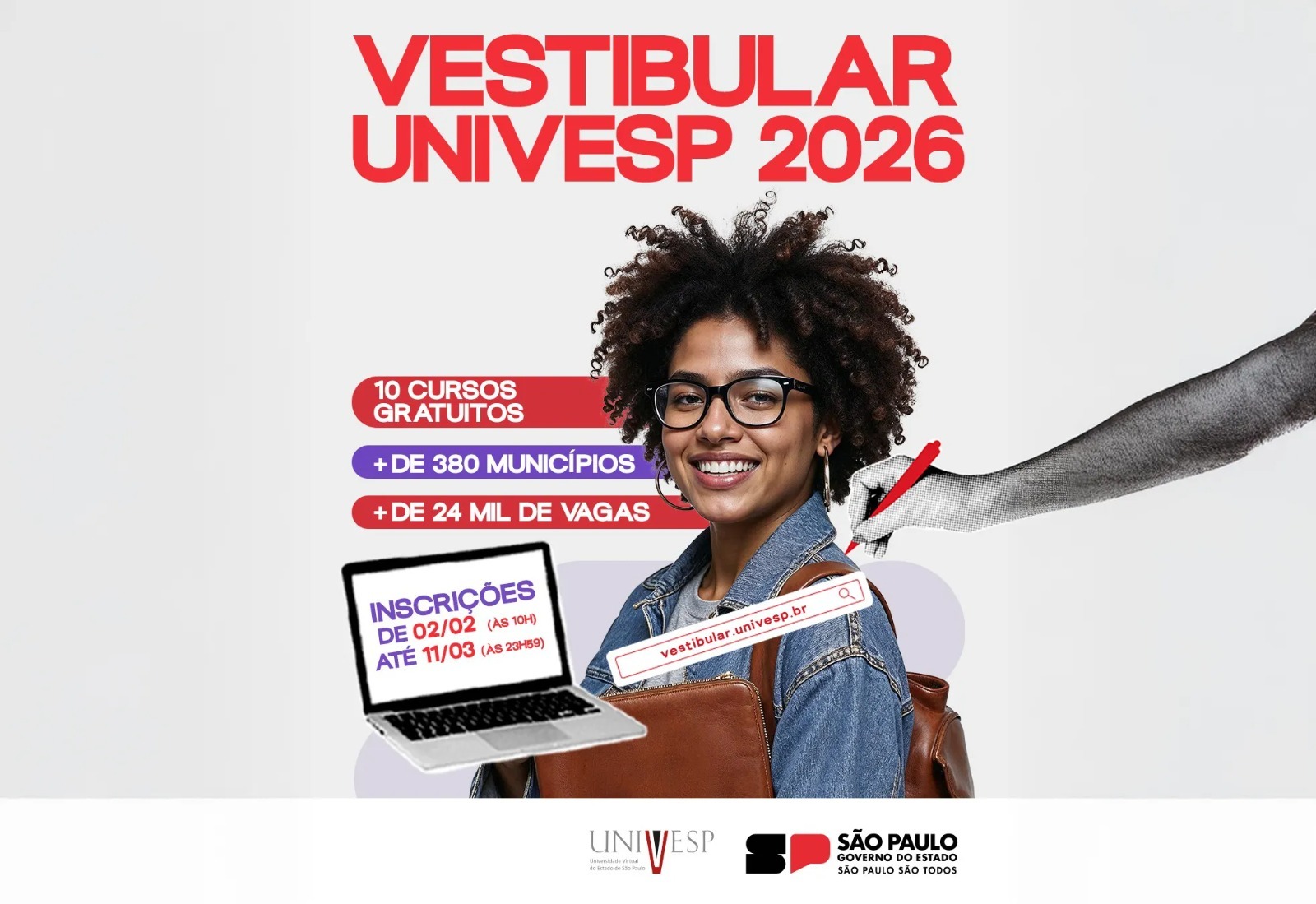 Vestibular da Univesp tem inscrições abertas até 11 de março