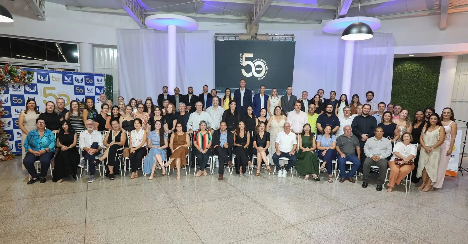 Unifunec celebra 50 anos com cerimônia histórica e emocionante