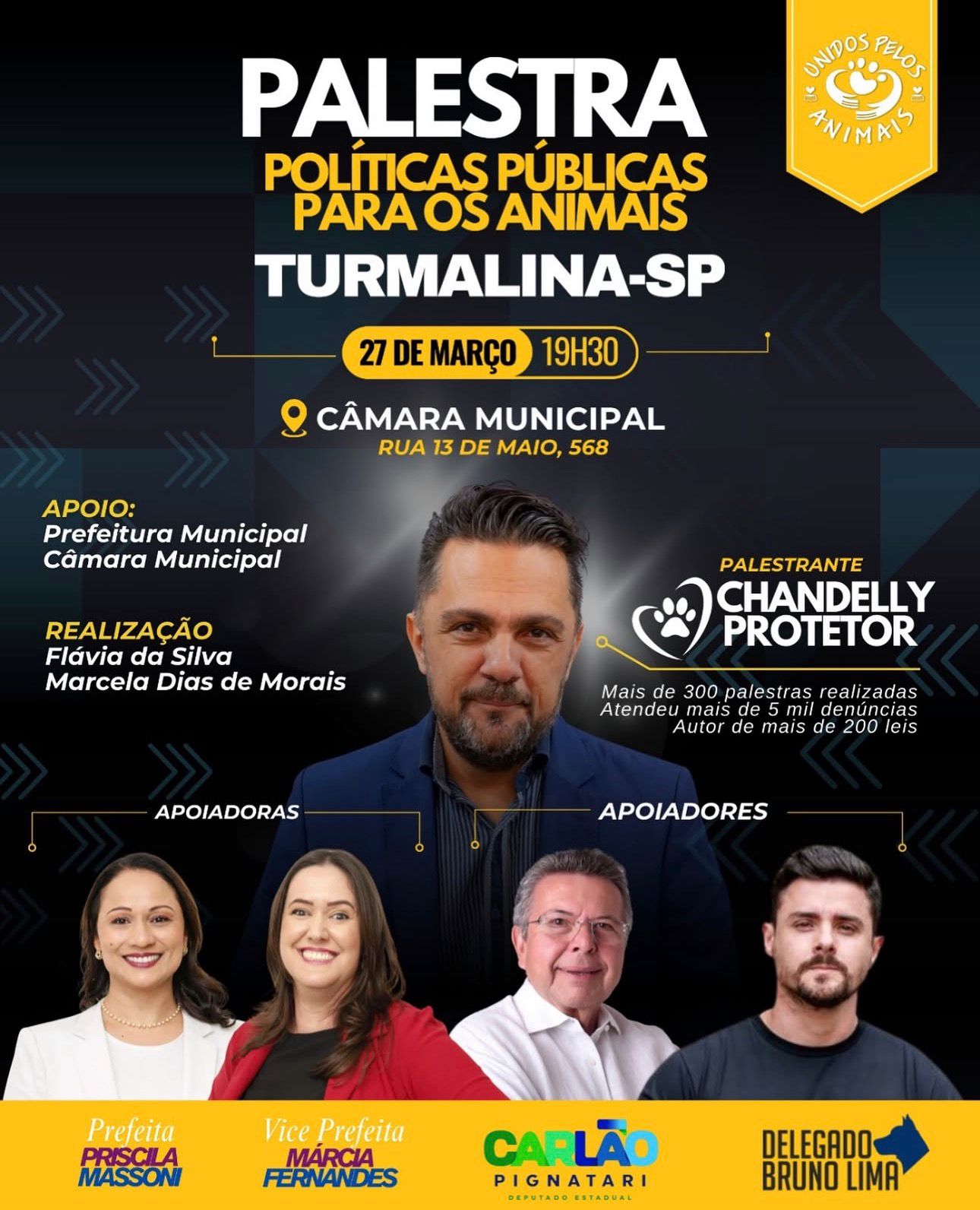 Turmalina recebe palestra sobre políticas públicas voltadas à causa animal