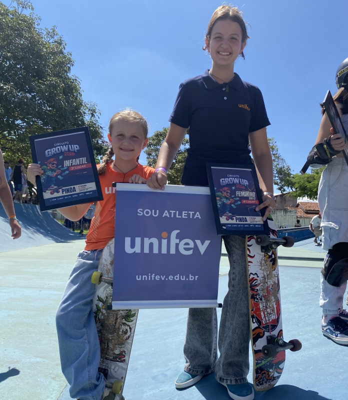 Talentos do skate: irmãs Ana Flor e Melissa conquistam bons resultados em Pindamonhangaba
