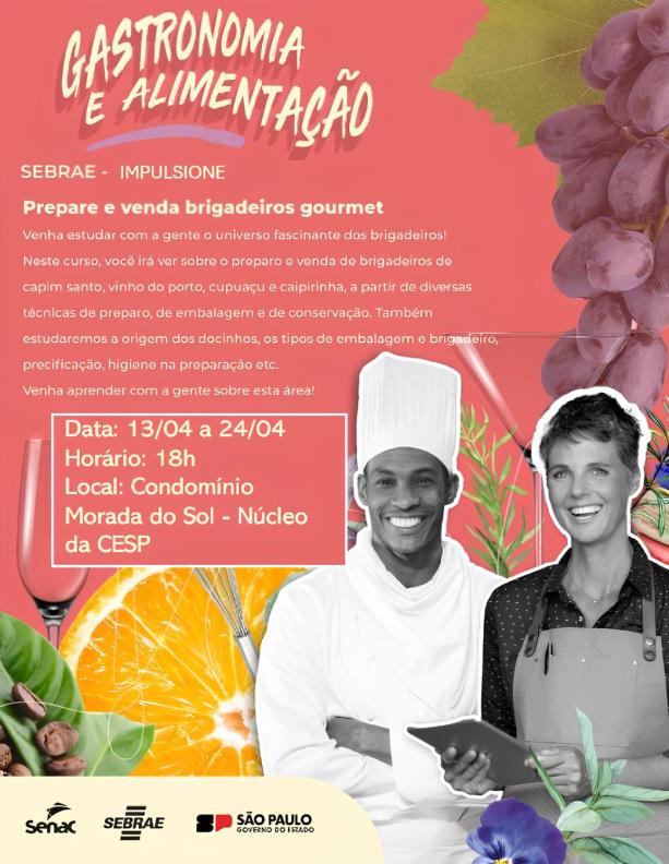 Fernandópolis recebe curso gratuito de brigadeiro gourmet