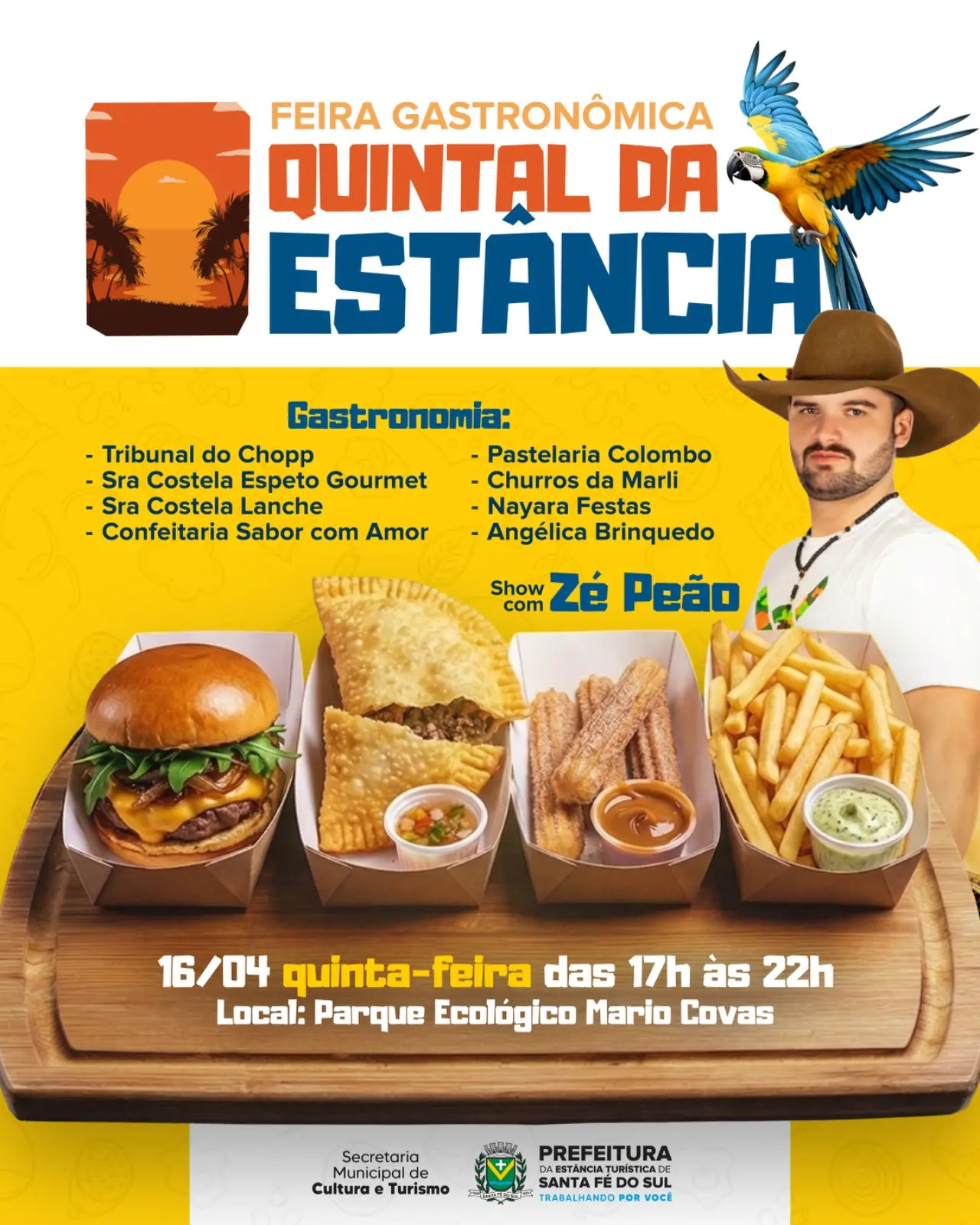 Feira Gastronômica “Quintal da Estância” é novidade e passa a movimentar as noites de quinta-feira em Santa Fé do Sul