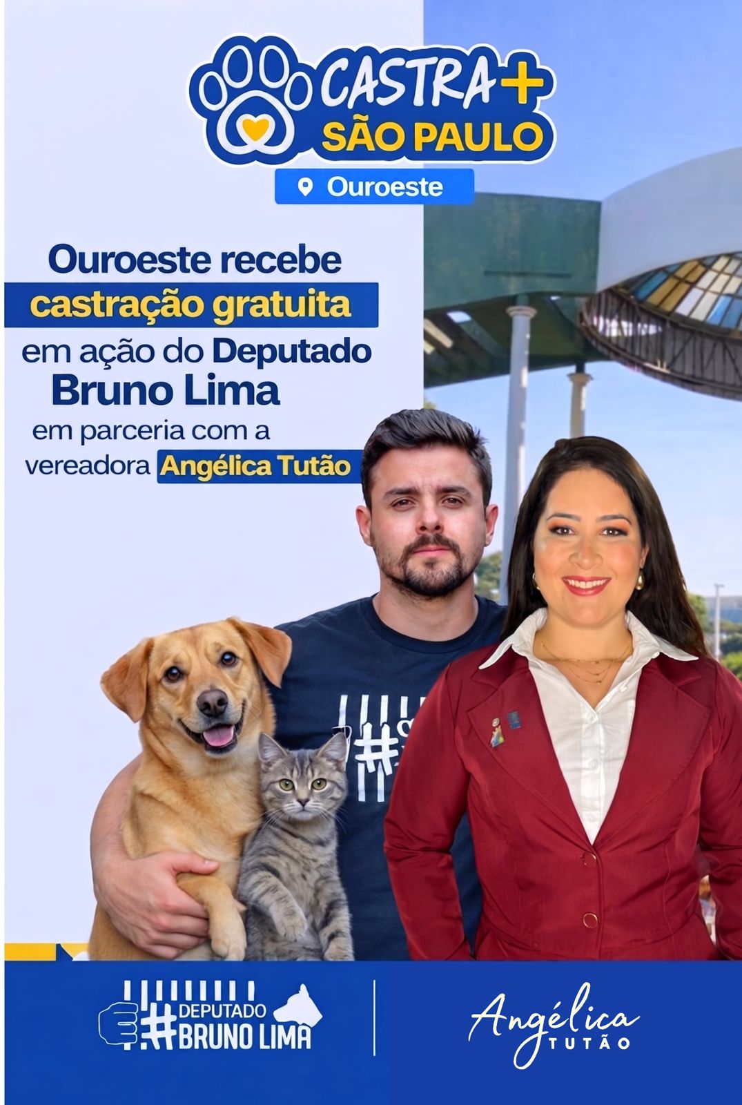 Ouroeste recebe castração gratuita por meio do programa Castra+ SP