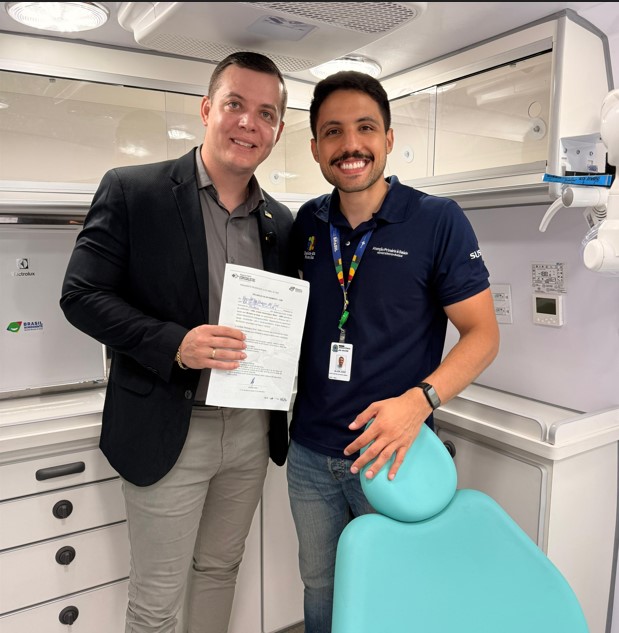 Macedônia é contemplada com Unidade Odontológica Móvel para reforçar atendimento na zona rural