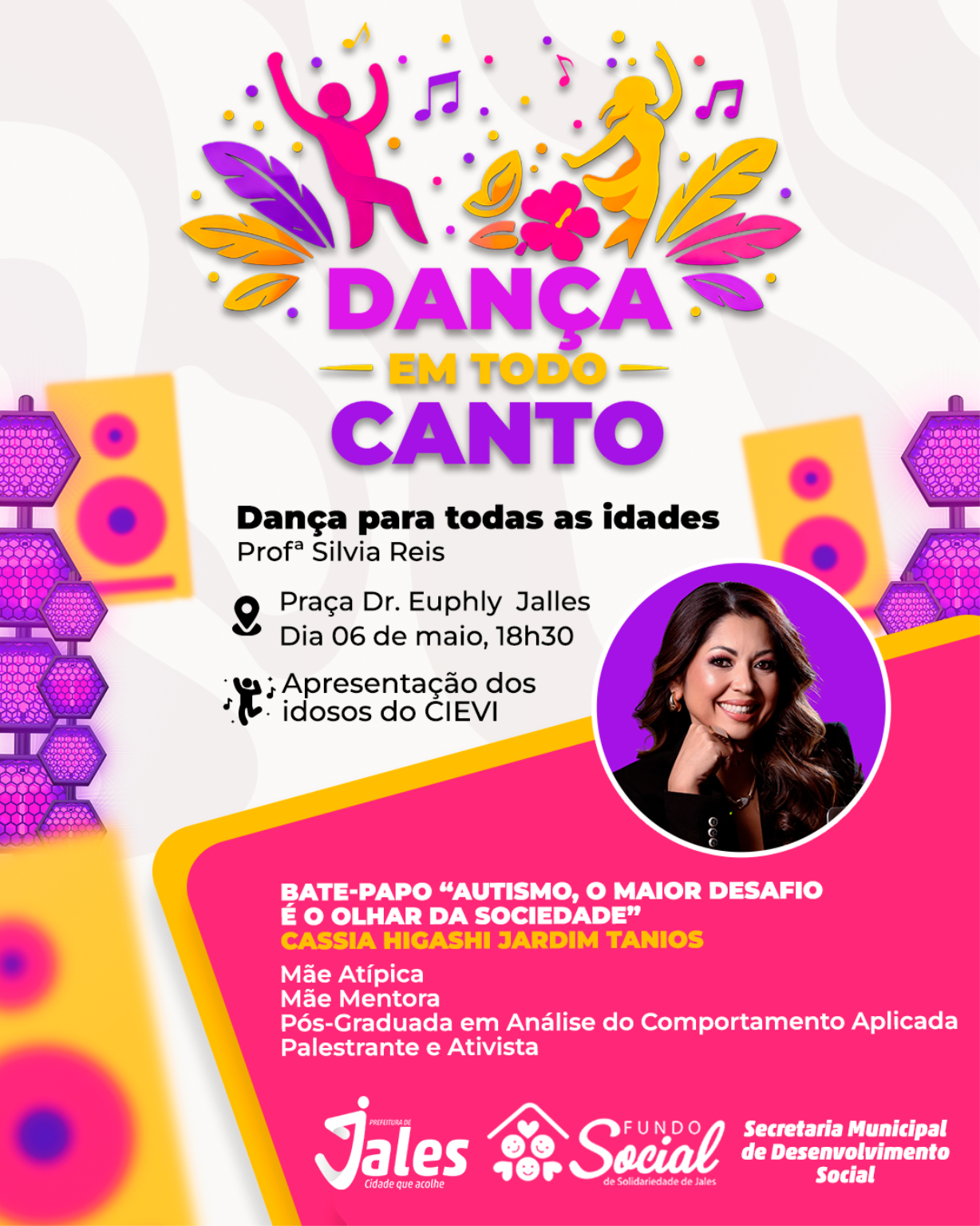Prefeitura de Jales promove evento “Dança em Todo Canto” com cultura, inclusão e valorização da melhor idade