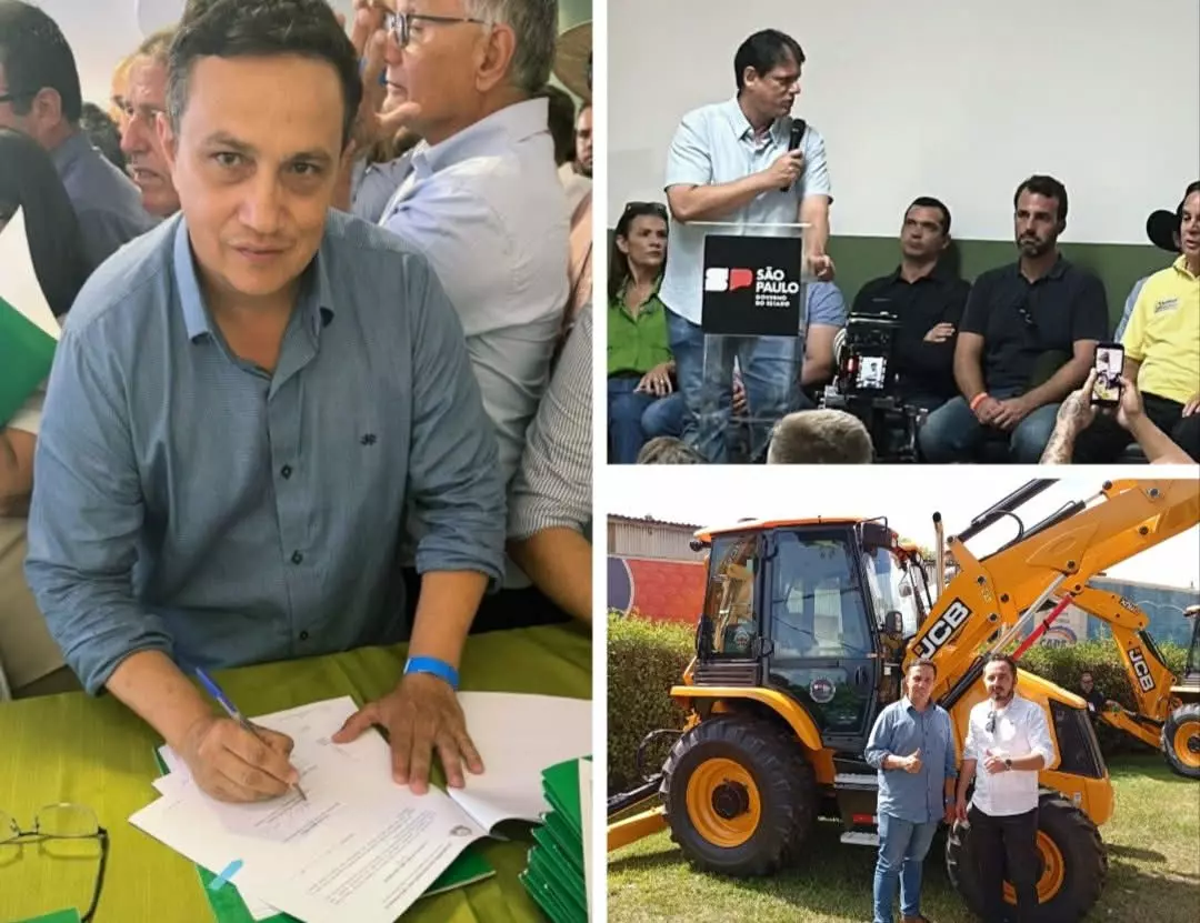 Guarani d’Oeste é contemplada com retroescavadeira pelo governo do Estado