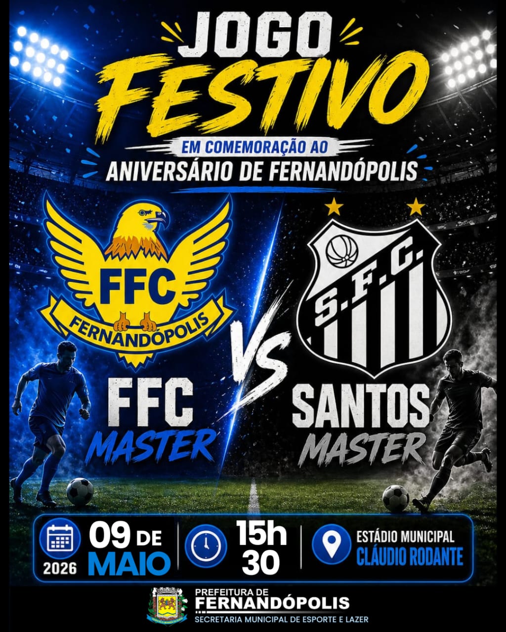 Master do Santos já tem 20 nomes confirmados para enfrentar o Fefecê