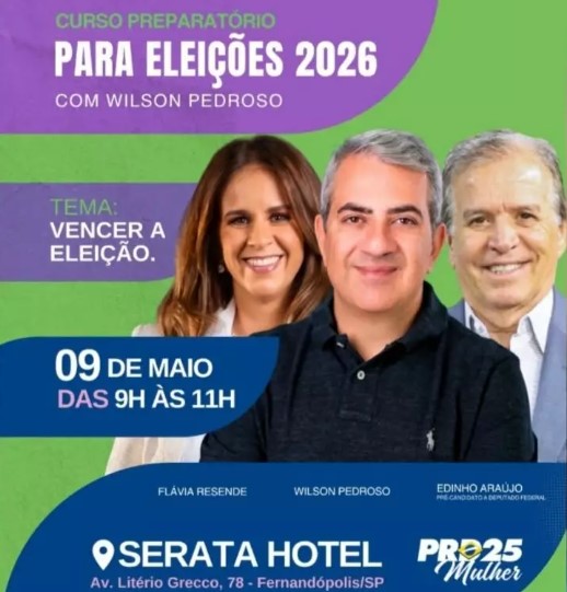 Flávia Resende confirma presença de Edinho Araújo, no sábado, em evento em Fernandópolis