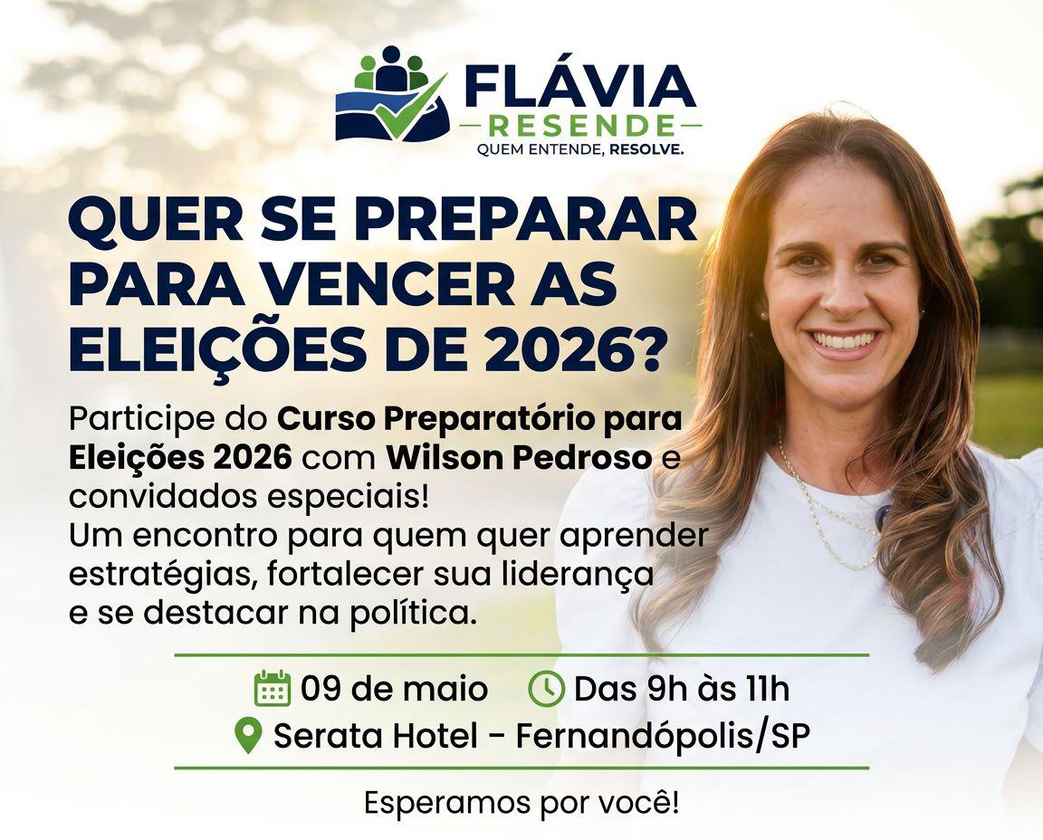 Fernandópolis recebe, neste sábado dia 09, o estrategista político Wilsinho Pedroso 