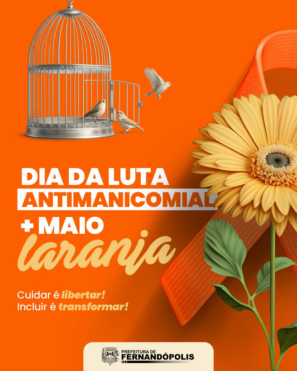 “Maio Laranja” e Luta Antimanicomial têm evento importante dia 18