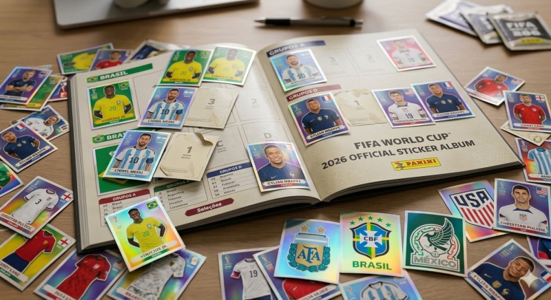 Secretaria de Esportes e Lazer promove troca de figurinhas do álbum da Copa neste sábado