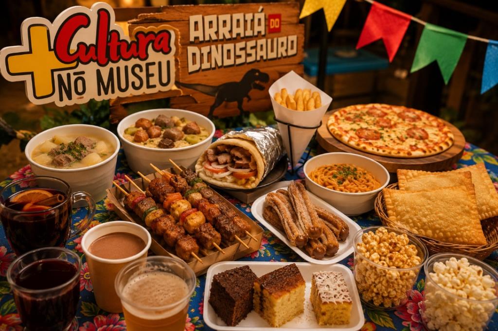Conheça os sabores que estarão no Arraiá do Dinossauro nesta sexta-feira (05)