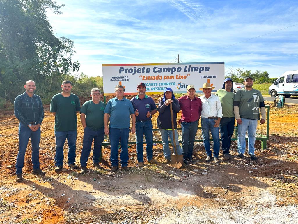 Prefeitura de Jales lança Projeto Campo Mais Limpo e instala 11 pontos de descarte de lixo doméstico e reciclável na zona rural