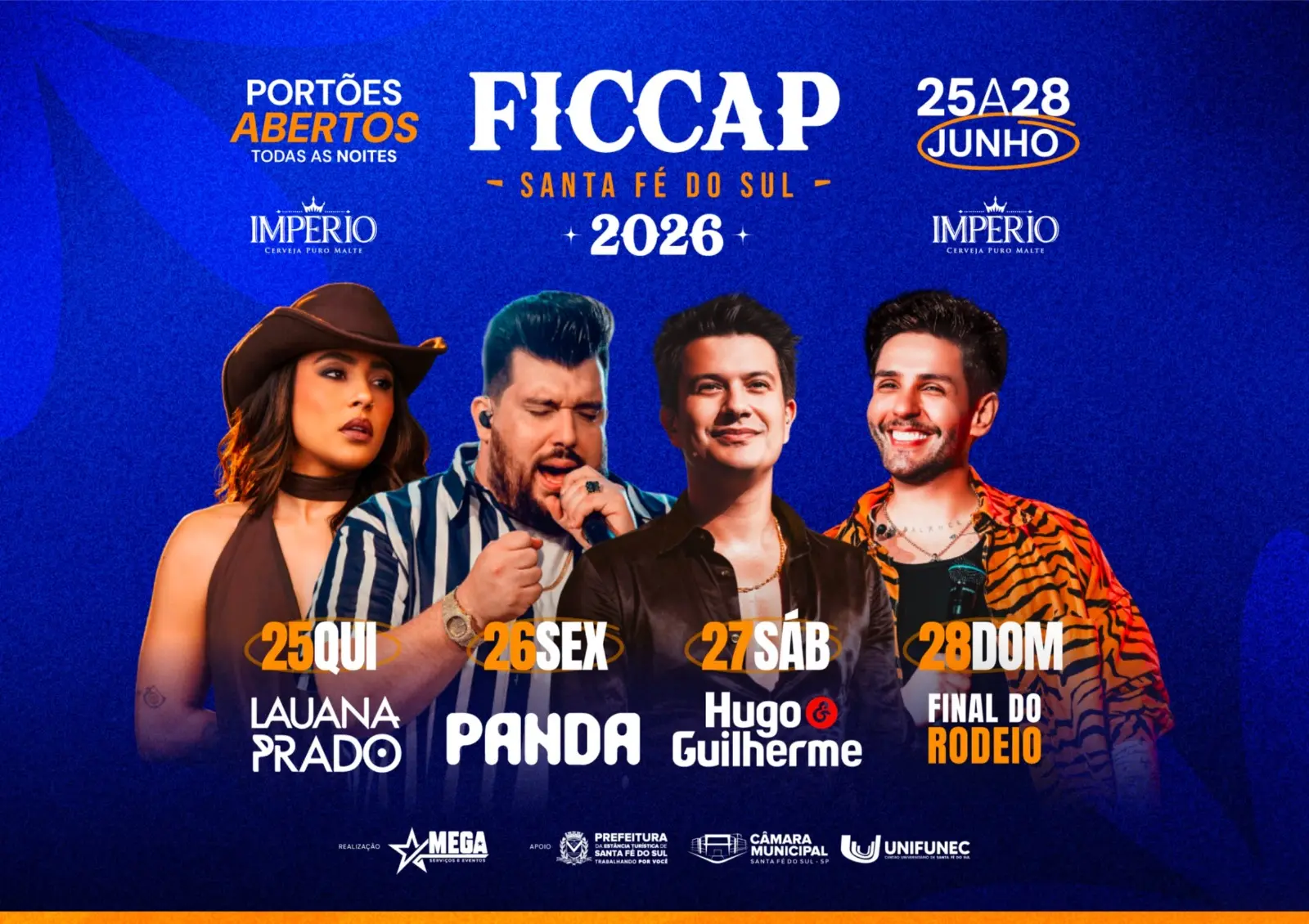 FICCAP 2026: Santa Fé do Sul se prepara para a maior festa popular da região em comemoração aos 78 anos da cidade