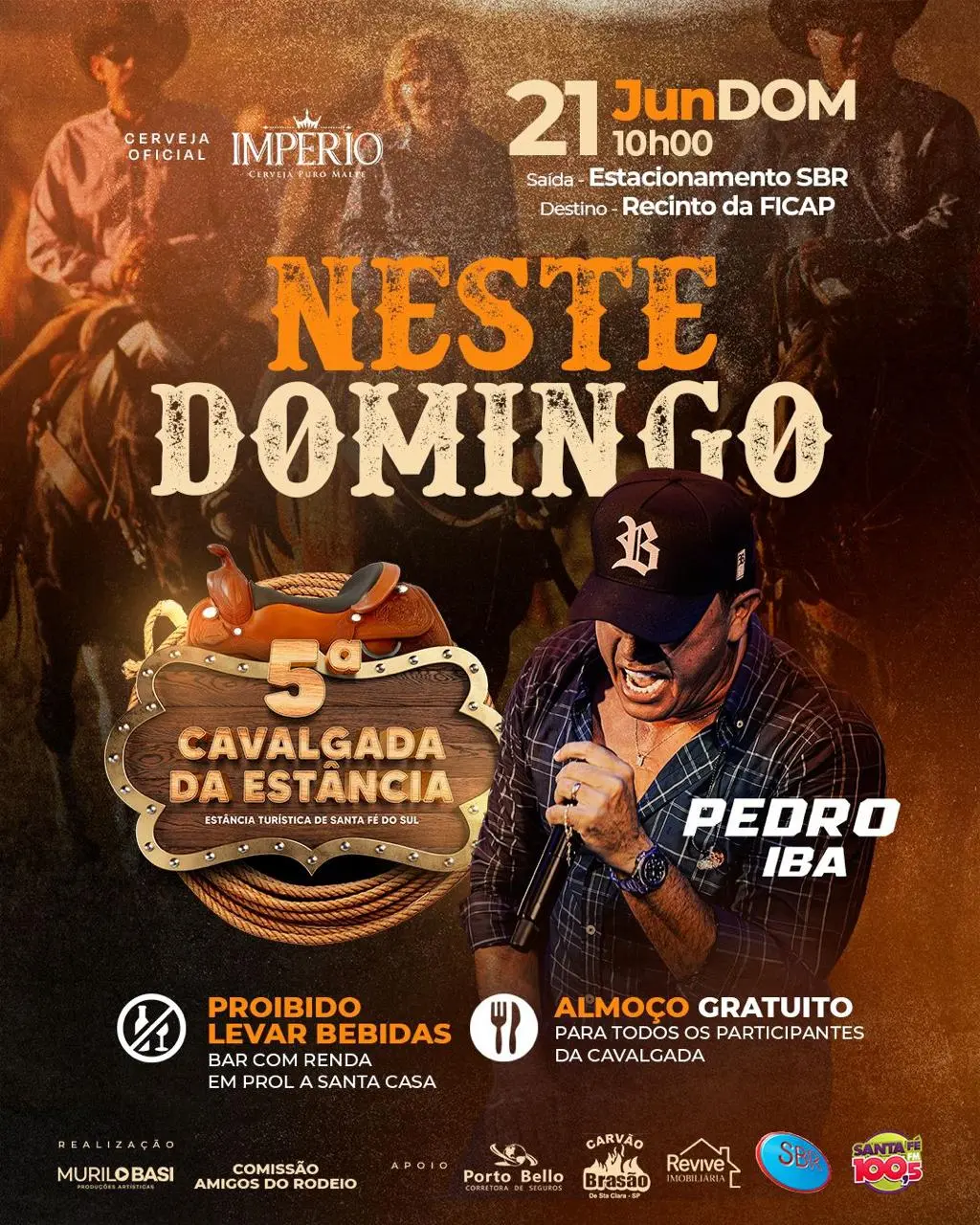 5ª Cavalgada da Estância celebra a tradição sertaneja e abre o clima da 49ª FICCAP neste domingo