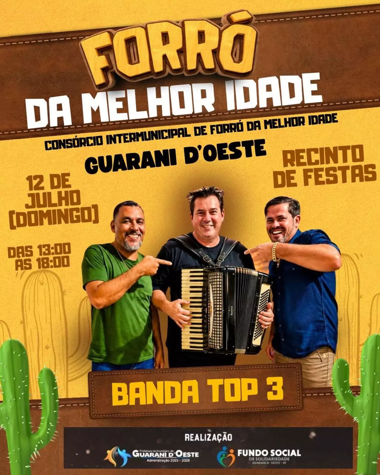 Guarani d’Oeste recebe edição regional do tradicional Forró da Melhor Idade em julho