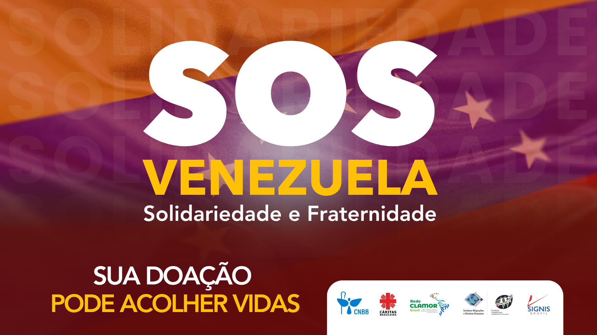 “SOS VENEZUELA”  Igreja Católica lança campanha de solidariedade e fraternidade às vítimas dos terremotos da Venezuela