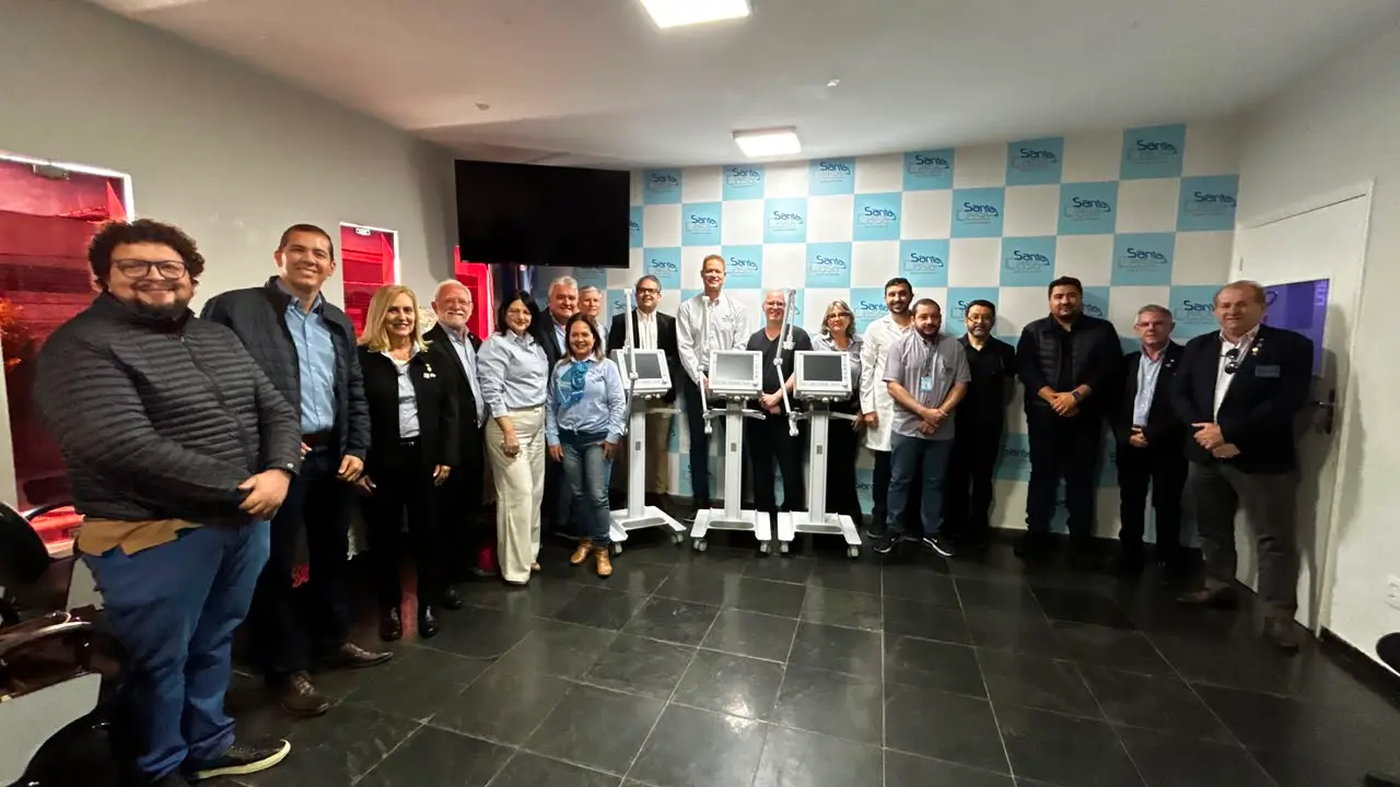 Rotary Club entrega três ventiladores pulmonares à Santa Casa de Santa Fé do Sul