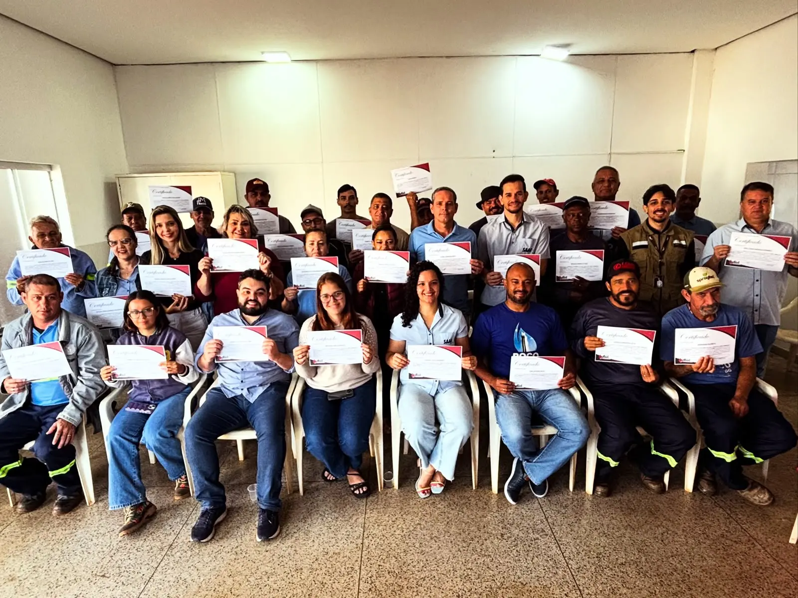 Colaboradores do Saae Ambiental participam de treinamento sobre a NR-20 de Segurança do Trabalho