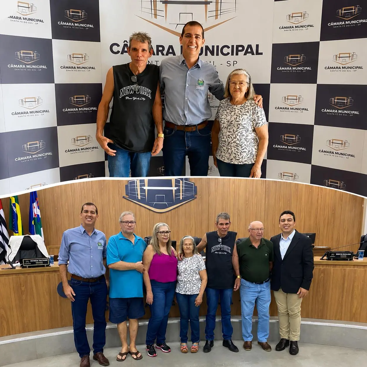Câmara aprova homenagens que reconhecem exemplo de família no cuidado com espaços públicos de Santa Fé do Sul.