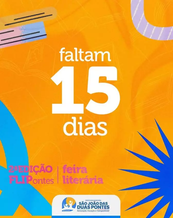São João das Duas Pontes se prepara para a 2ª edição da Feira Literária FLIPontes