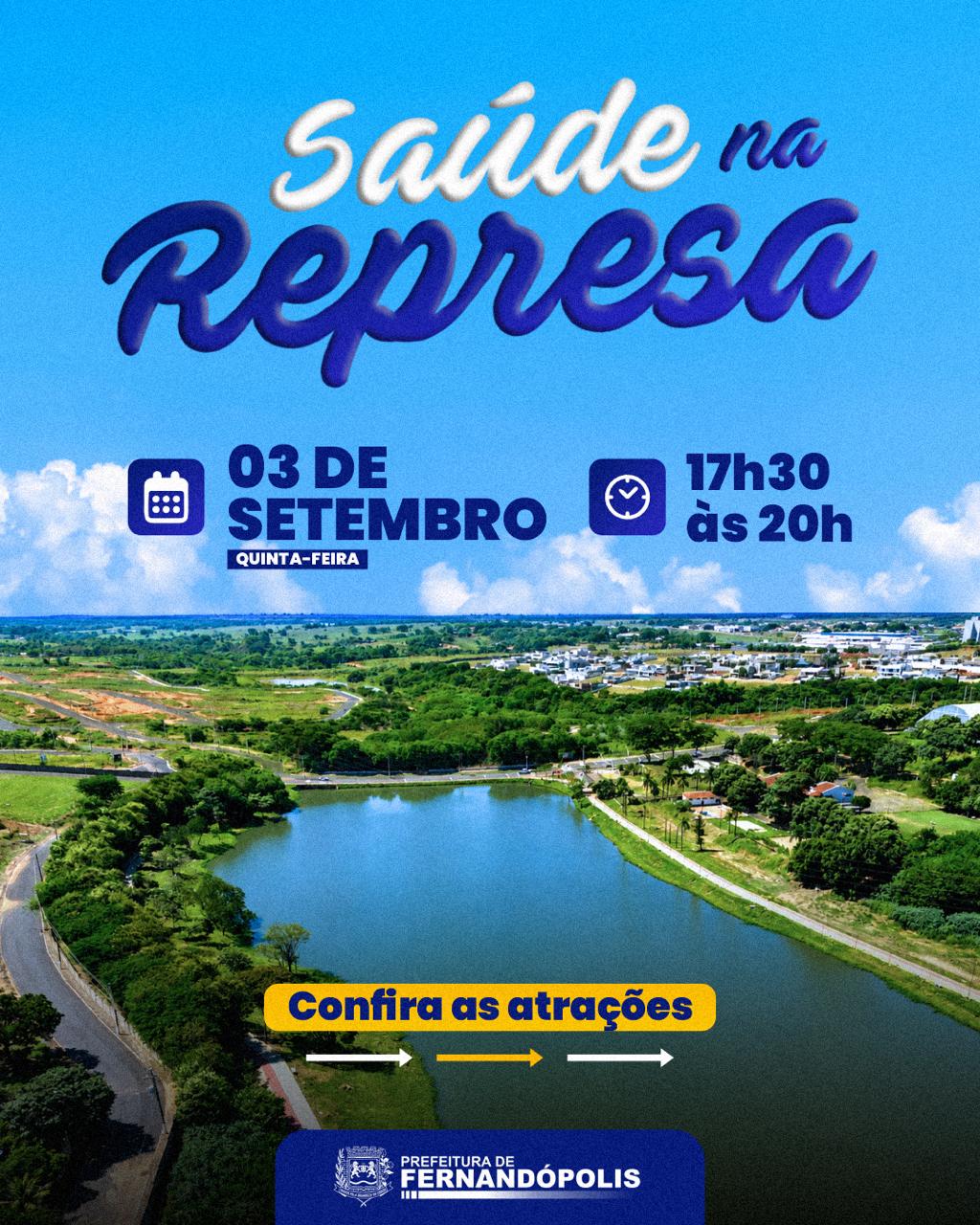 Saúde na Represa acontece no dia 3 de setembro com serviços gratuitos