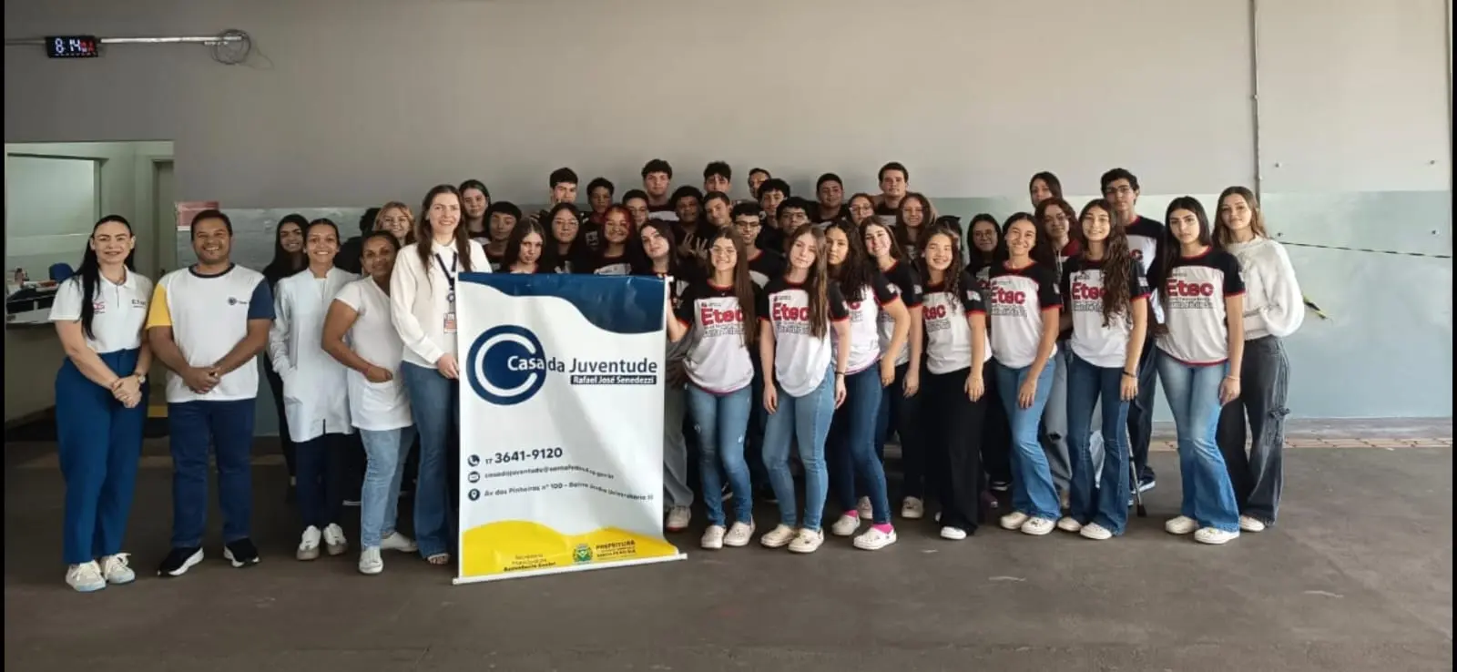 Casa da Juventude promove ação de saúde para adolescentes em parceria com o Unifunec e a Etec