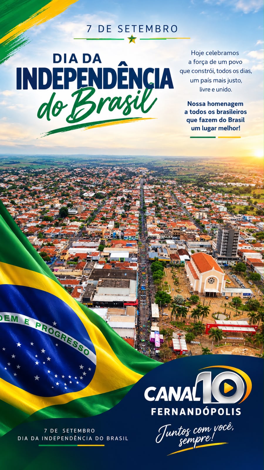 Desfile de 7 de Setembro reúne milhares de pessoas e mais de 70 blocos em Fernandópolis