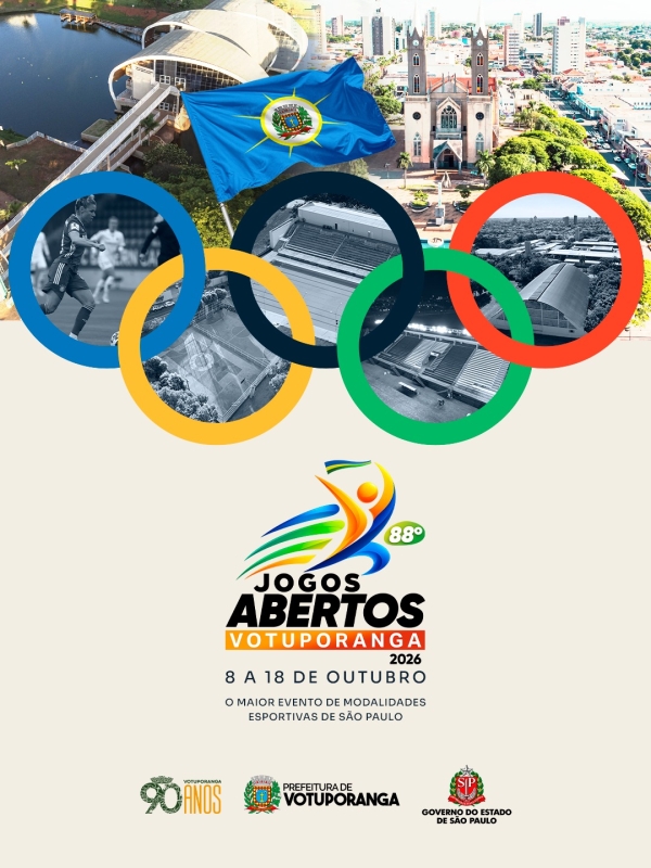 Contagem regressiva: faltam 30 dias para Votuporanga sediar os 88º Jogos Abertos do Interior