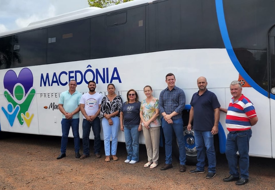 Macedônia conquista um ônibus através do pedido do Presidente da Câmara, o vereador Rodrigo Marcomini