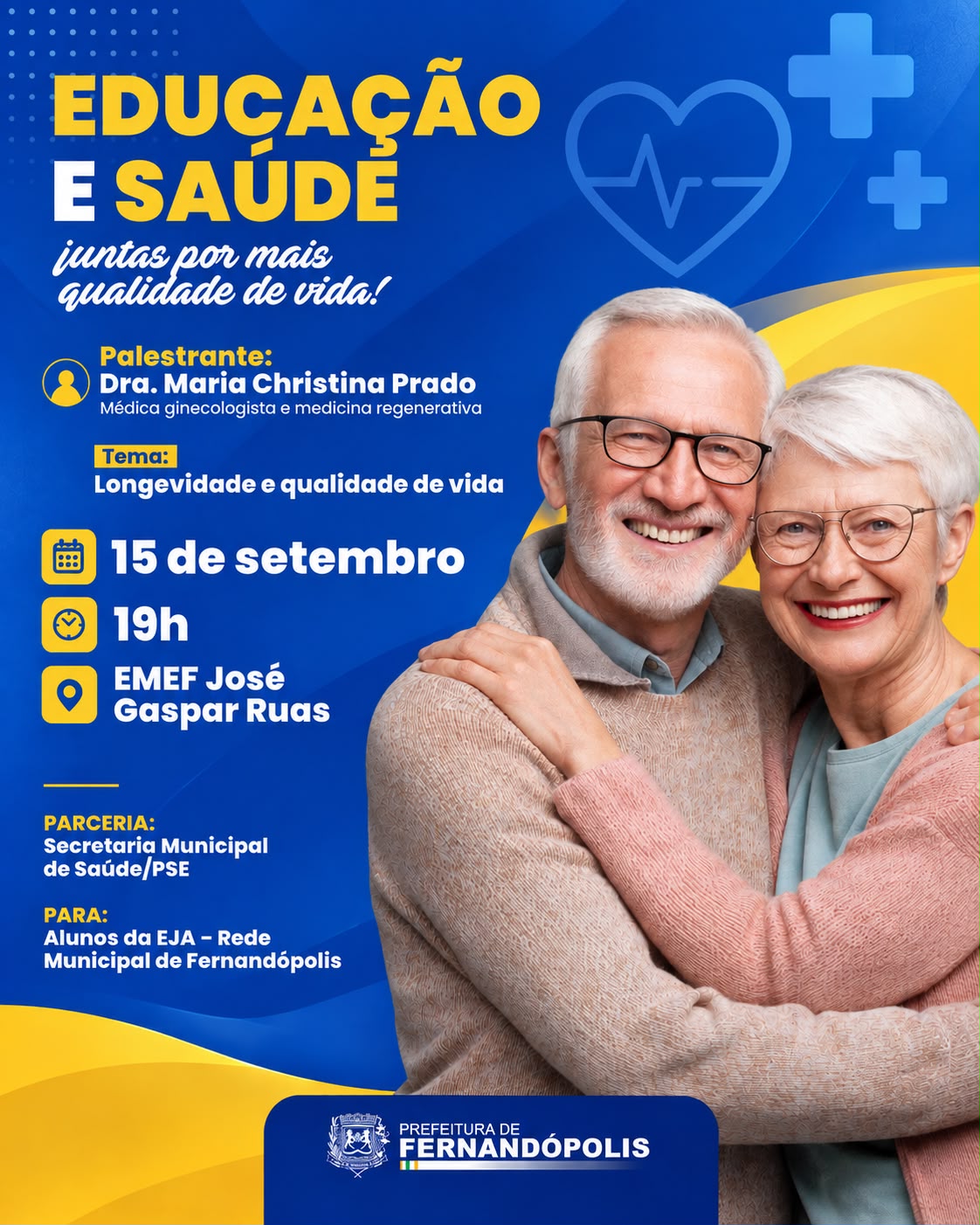 Palestra para alunos do EJA aborda qualidade de vida