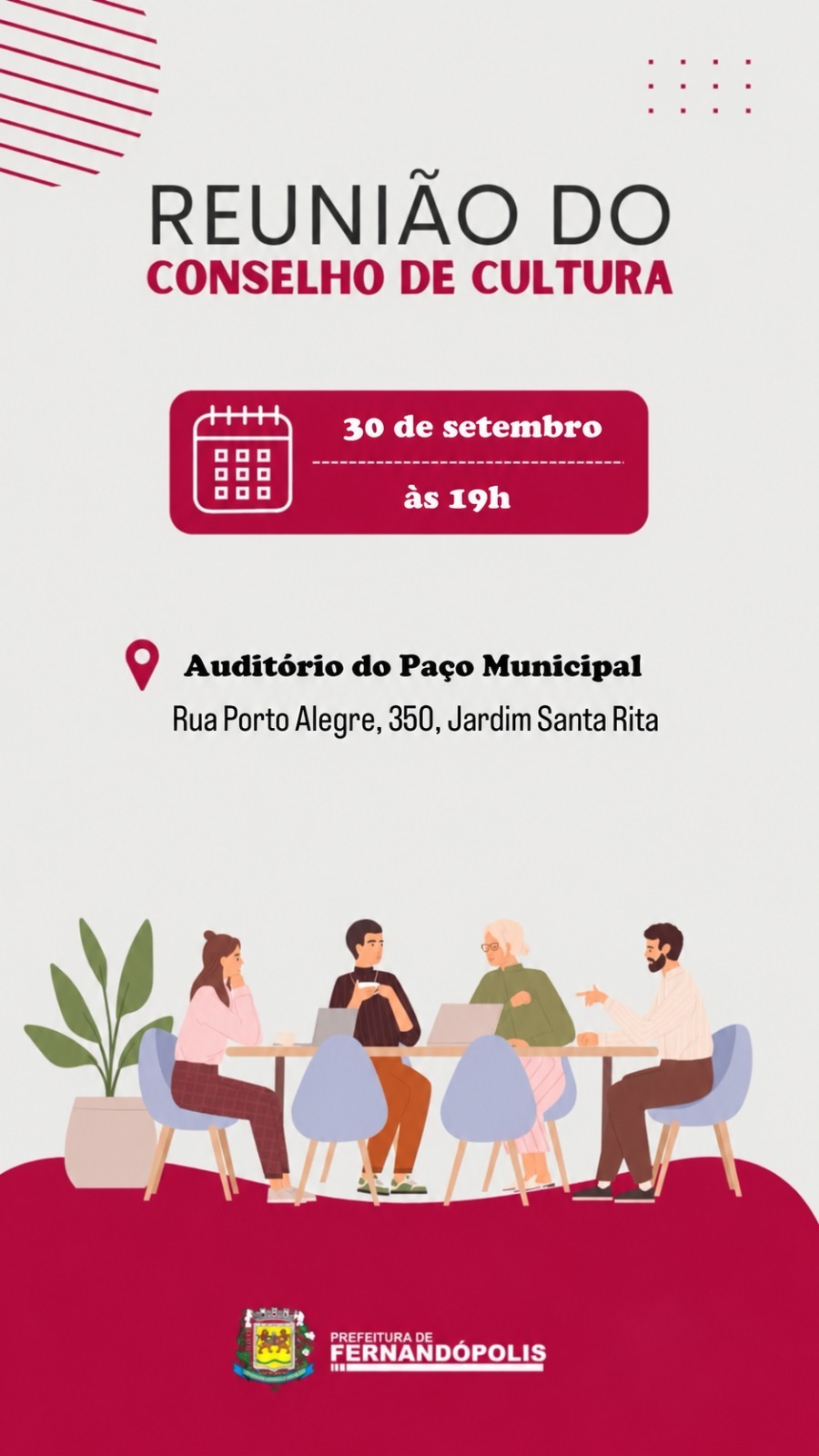 Conselho Municipal se reúne na 4ª para discutir programação de 2027