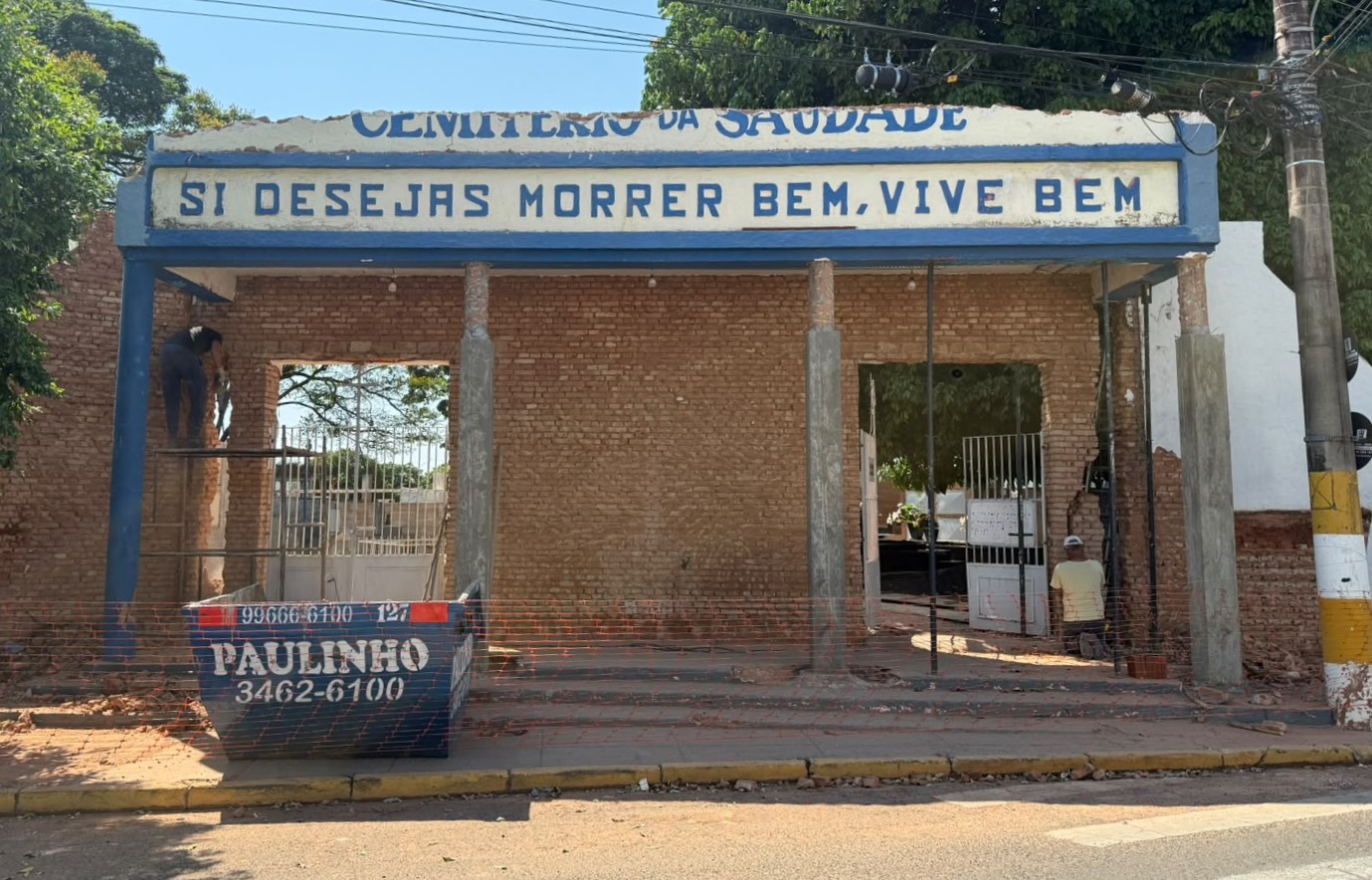 Cemitério da Saudade ganhará novo portal de entrada
