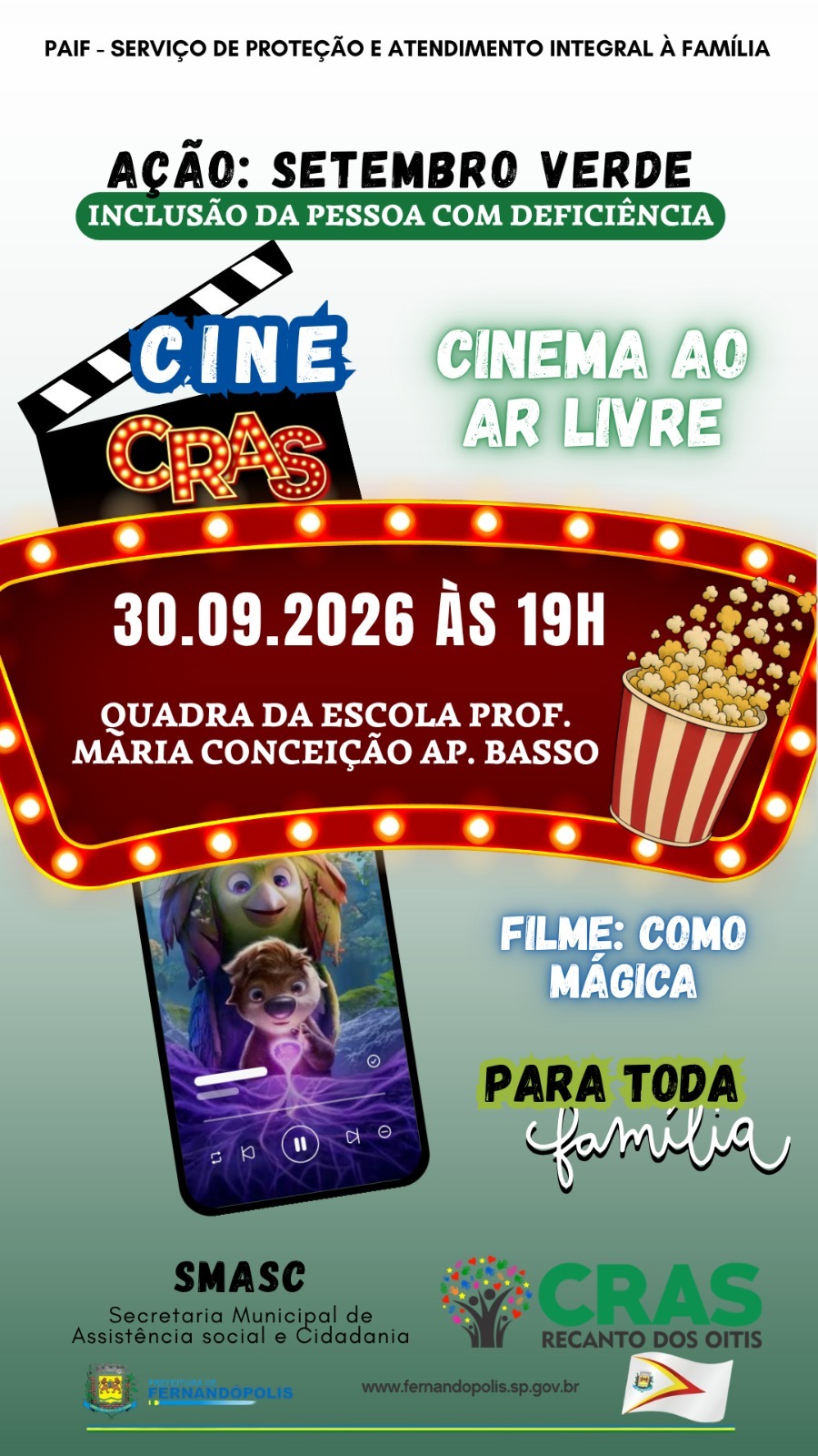 “Setembro Verde” termina nesta quarta-feira, com filme em Brasitânia