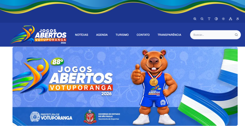 Esporte Tá On! Votuporanga lança site especial para a competição dos 88º Jogos Abertos