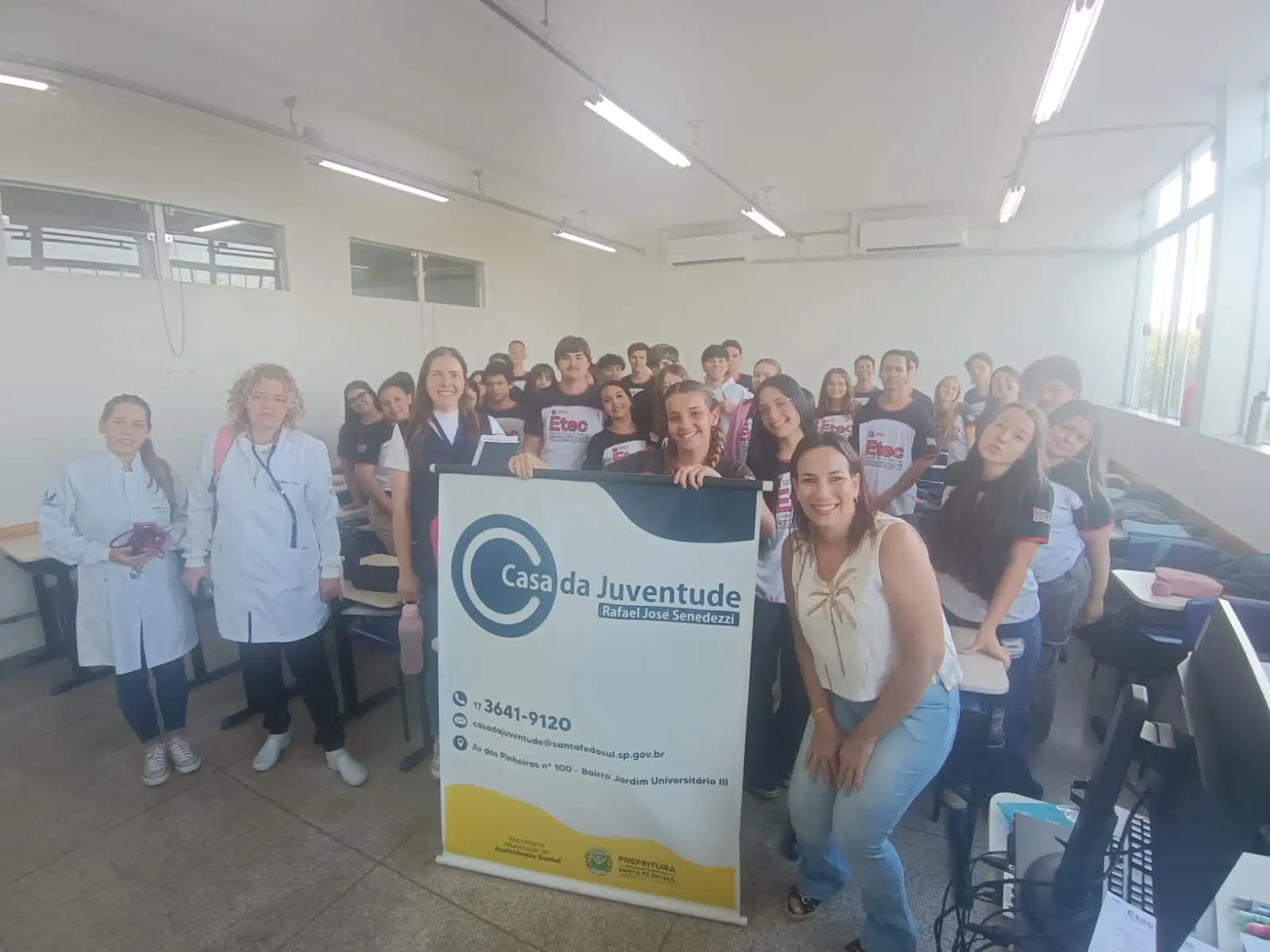 Casa da Juventude e Agenda Jovem promovem ação de saúde em parceria com o Unifunec