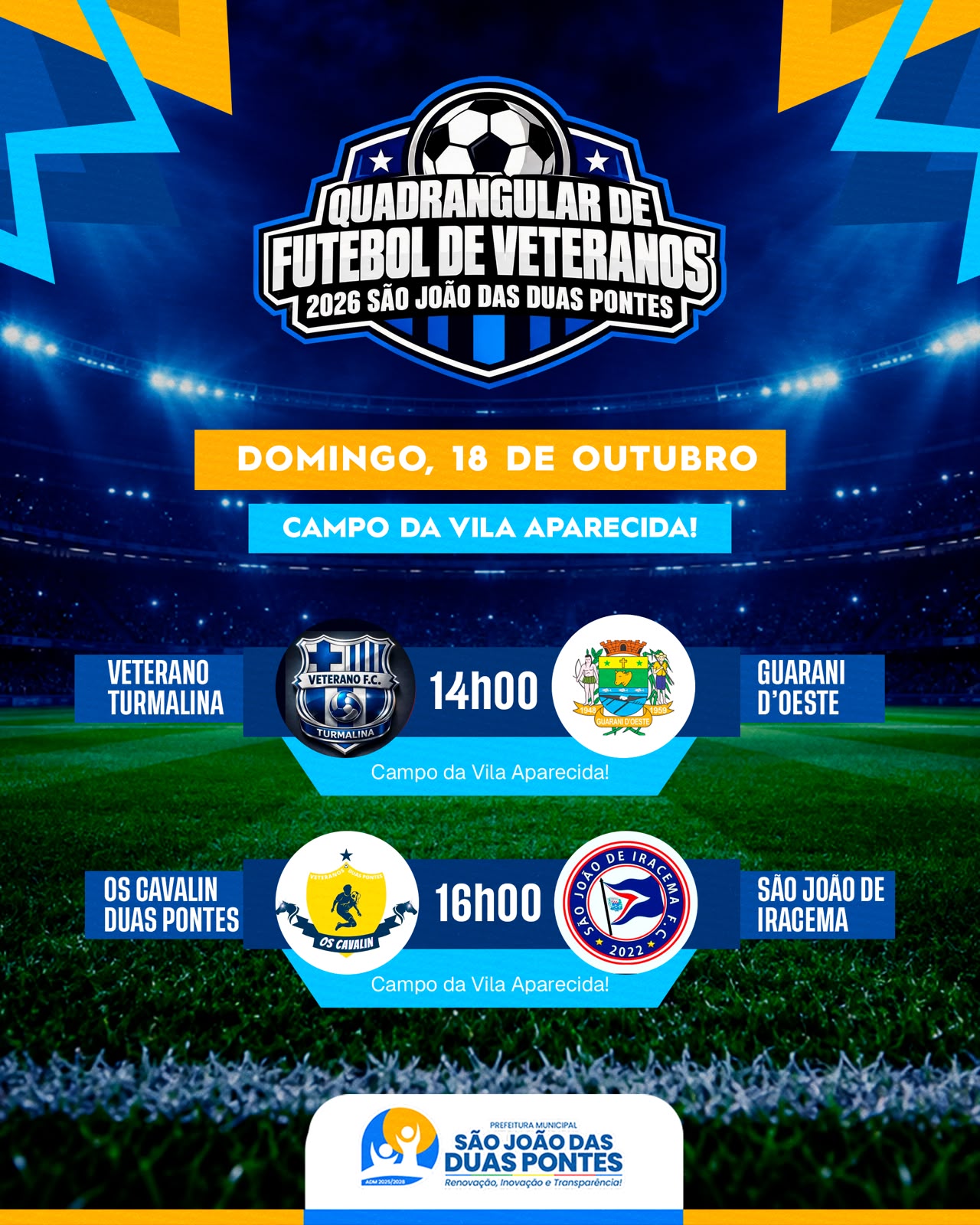 DOMINGO É DIA DE SEMIFINAL NA VILA APARECIDA!
