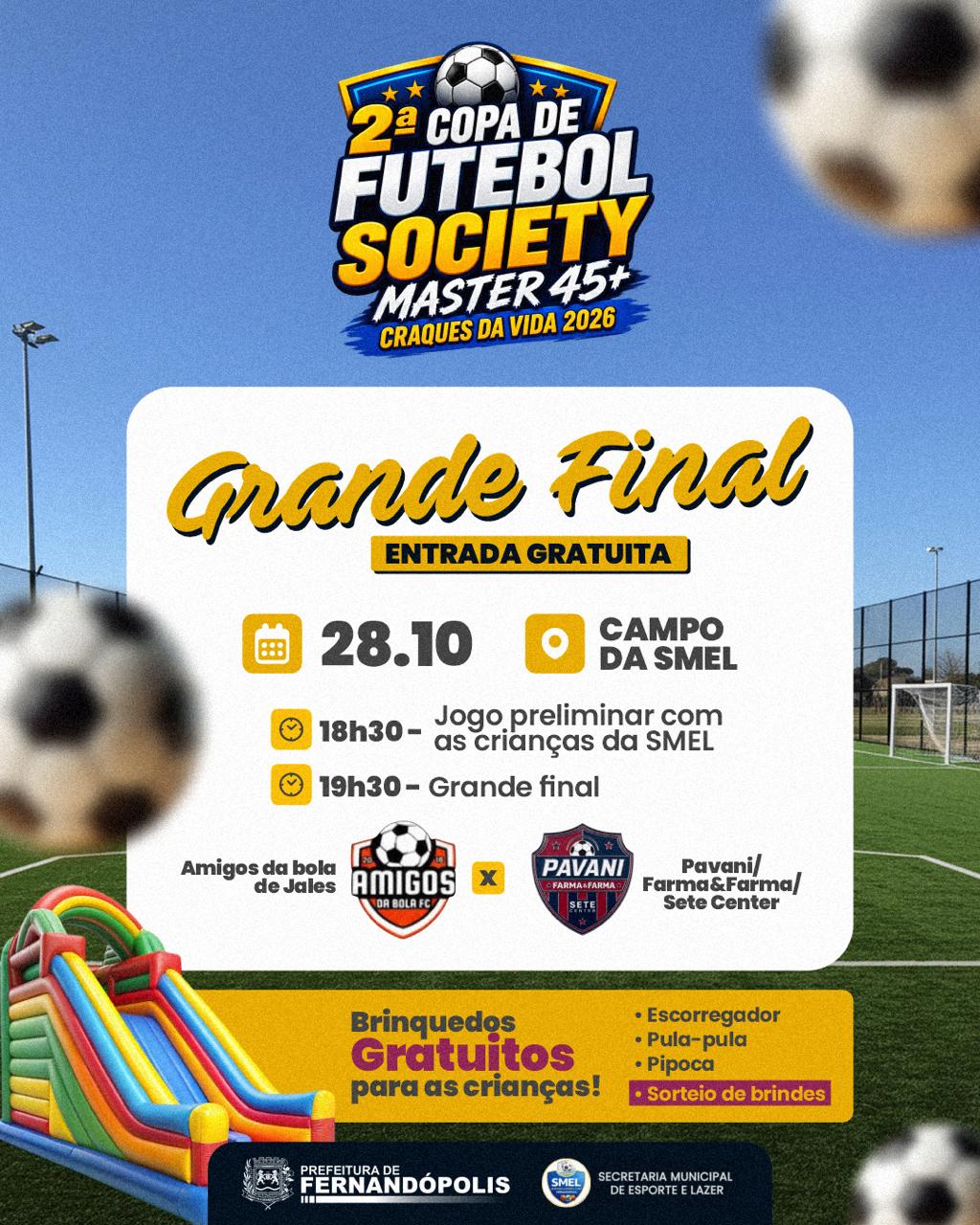 Finalíssima do torneio acontece nesta quarta-feira