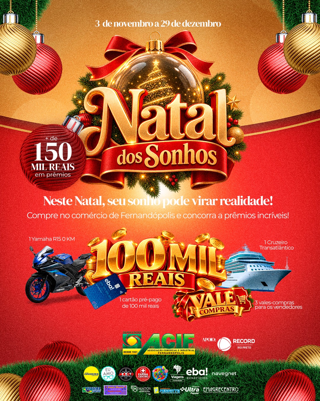 NATAL DOS SONHOS ACIF 2026: a maior campanha de todos os tempos!
